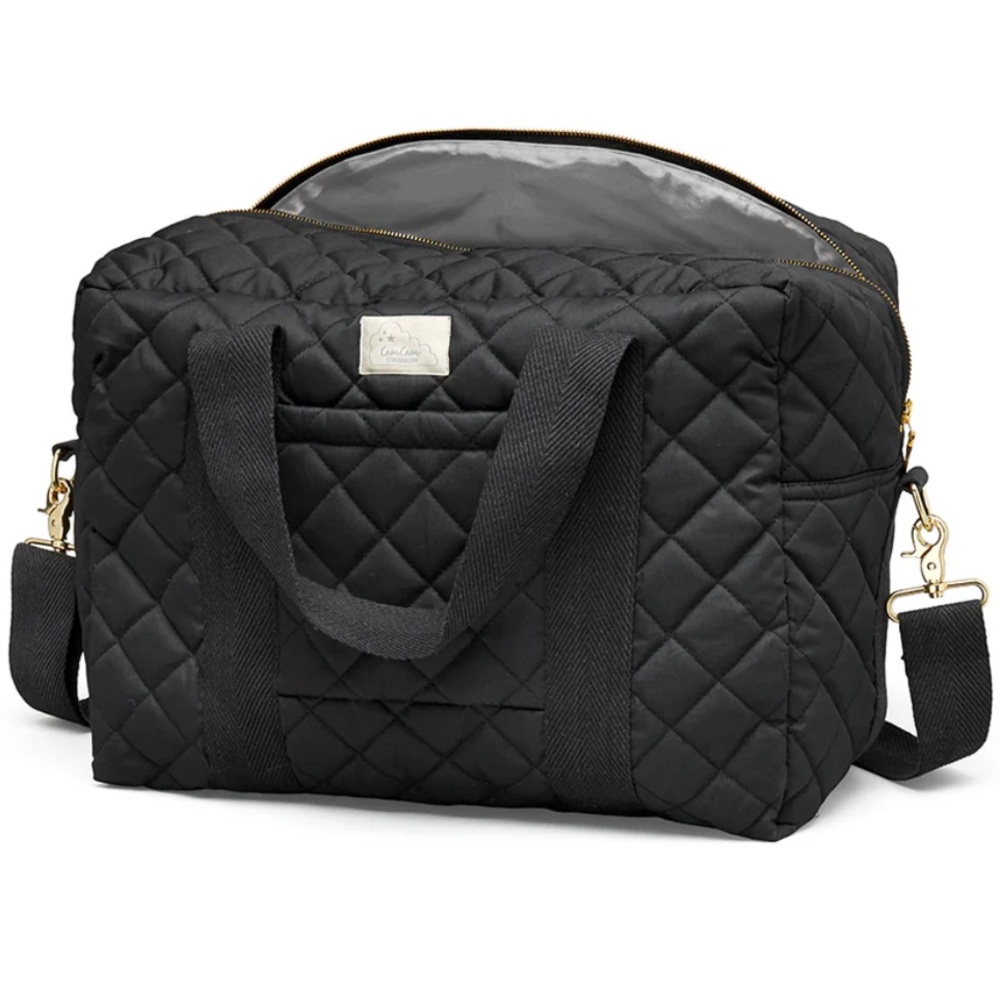 Cam Cam Copenhagen Black Quilted Diaper Bag